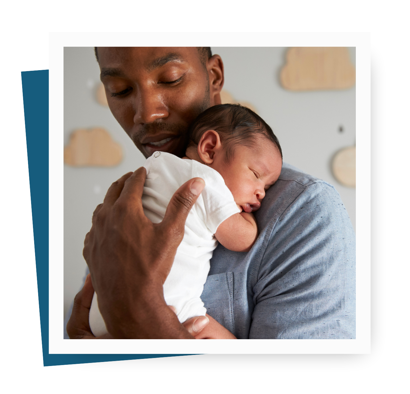 man with baby